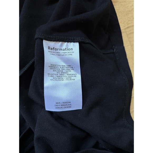 Reformation Black Halter Neck Maxi  Midi Dress Lined - Picture 8 of 8